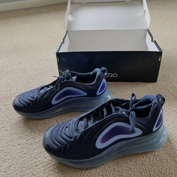 Nike Air Max 720 Sneakers – Blue Void / Hyper Jade (Men’s 13) - Picture 1 of 6